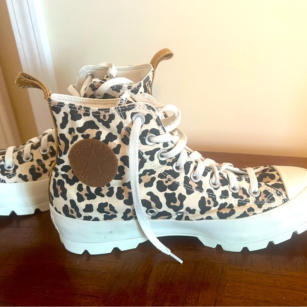 Custom Lugged Chuck Taylor All Star Cheetah Print